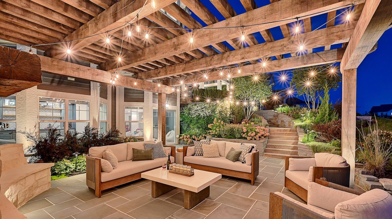 A completed Landscapes by Terra outdoor living project